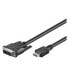 Фото #1 товара Goobay MMK 630-300 3.0m (HDMI-DVI), 3 m, HDMI, DVI-D, Black, Male/Male