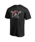 Фото #2 товара Men's Black Pittsburgh Pirates Midnight Mascot T-shirt