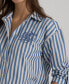 Фото #3 товара Women's Cotton Striped Shirt, Regular & Petite