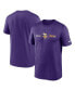 Фото #1 товара Men's Purple Minnesota Vikings Horizontal Lockup Legend T-shirt