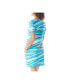 ფოტო #2 პროდუქტის Women's Stripe Print Classic T-Shirt Dress