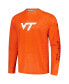 Фото #3 товара Men's Orange Virginia Tech Hokies PFG Terminal Tackle Omni-Shade Raglan Long Sleeve T-shirt