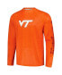 Men's Orange Virginia Tech Hokies PFG Terminal Tackle Omni-Shade Raglan Long Sleeve T-shirt