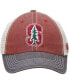 Фото #3 товара Men's Cardinal and Gray Stanford Cardinal Offroad Trucker Adjustable Hat