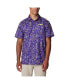 Men's Purple LSU Tigers Super Slack Tide Omni-Wick Button-Up Shirt