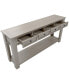 Console Table/Sofa Table With Storage Drawers And Bottom Shelf For Entryway Hallway