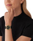 Фото #4 товара Часы и аксессуары Michael Kors Женские Наручные Часы Lexington Three-Hand из черной кожи 38 мм.