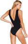 Фото #2 товара Seafolly 266272 Women's Ring Side High Neck One Piece Swimsuit Size 8