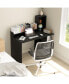 Фото #3 товара Компьютерный стол с полкой и стеллажом Slickblue современный для домашнего офиса