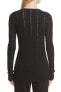 Фото #2 товара Helmut Lang 152510 Women's Distressed Merino Wool Pullover Black Sz. Small