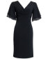 Women's Flutter-Sleeve Sheath Dress