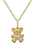 ფოტო #1 პროდუქტის Children's Teddy Bear Teddy Bear Pendant Necklace in 14k Gold