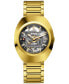 Unisex Swiss Automatic DiaStar Original Skeleton Gold PVD Stainless Steel Bracelet Watch 38mm