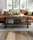 Luther 18" Steel Rectangle Coffee Table