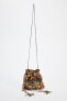 BEADED MINI BUCKET BAG