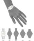 Women's Three-Hand Quartz Silver-Tone Alloy with White Ceramic Bracelet Watch, 24mm