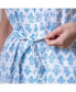 ფოტო #4 პროდუქტის Women's Organic Sleeveless Button Front Sundress with Sash