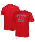 Фото #2 товара Men's Red Chicago Bulls Big and Tall Heart and Soul T-shirt