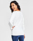 Фото #2 товара Women's Rhinestone-Button Sweater, Created for Macy's