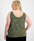 Фото #1 товара Plus Size Reversible Printed Tank Top