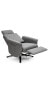 Фото #1 товара Swivel Massage Recliner Single Sofa with Adjustable Headrest-Grey