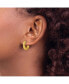 ფოტო #2 პროდუქტის Stainless Steel Polished Yellow plated Hinged Hoop Earrings