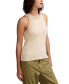 Фото #4 товара Women's Crochet-Trim Sweater-Knit Tank