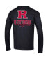 Men's Black Rutgers Scarlet Knights Team Stack Long Sleeve T-shirt