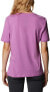 Columbia 280501 Bluebird Day Relaxed Crew Neck, Blossom Pink Heather, 1X