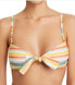 Фото #1 товара Minkpink 259914 Women Mamba Tie-Front Bandeau Bikini Top Swimwear Size Medium
