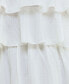 Juniors' Textured Ruffle-Trim Sleeveless Shift Dress