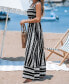 Women's Geo Print Smocked Maxi Beach Dress