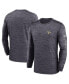 ფოტო #2 პროდუქტის Men's Black New Orleans Saints Velocity Long Sleeve T-shirt