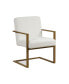 Фото #1 товара 34.8" Wood, Steel, Foam and Polyester Dominic Accent Chair