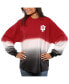 Фото #1 товара Women's Crimson Indiana Hoosiers Ombre Long Sleeve Dip-Dyed Spirit T-shirt