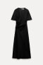 Zw collection dress with side draped detail