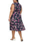 Фото #2 товара Plus Size Printed Midi Dress