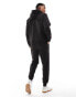 Фото #3 товара DTT overhead hoodie & jogger tracksuit set in black