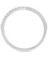 ფოტო #3 პროდუქტის Diamond Curved Band (1/6 ct. t.w.) in 14k White Gold