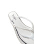 Simmi London Wide Fit Havanah embellished flat sandal in silver