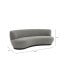 Stevie 89" Boucle Curved Back Sofa