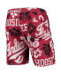 Men's Crimson Indiana Hoosiers Floral Volley Logo Swim Trunks