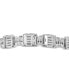 ფოტო #4 პროდუქტის Men's Diamond Cluster Link Bracelet (1 ct. t.w.) in Sterling Silver