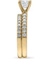 ფოტო #4 პროდუქტის Diamond (1-1/2 ct. t.w.) Bridal Set in 14K White, Yellow or Rose Gold