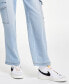 Фото #3 товара Juniors' Belted Skater Jeans