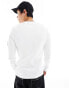 Фото #4 товара Calvin Klein Jeans waffle longsleeve t-shirt in white