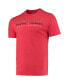 ფოტო #4 პროდუქტის Men's HeatheRed Charcoal, Red Distressed Cincinnati Bearcats Meter T-shirt and Pants Sleep Set