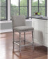 Abbott 26" Spindle Counter Stool with Frame and Faux Leather