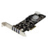 Фото #2 товара StarTech.com 4 Port PCI Express (PCIe) SuperSpeed USB 3.0 Card Adapter w/ 2 Dedicated 5Gbps Channels - UASP - SATA / LP4 Power - PCIe - USB 3.2 Gen 1 (3.1 Gen 1) - Full-height / Low-profile - PCIe 2.0 - 3 m - CE - FCC