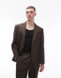 Topman relaxed suit jacket in khaki